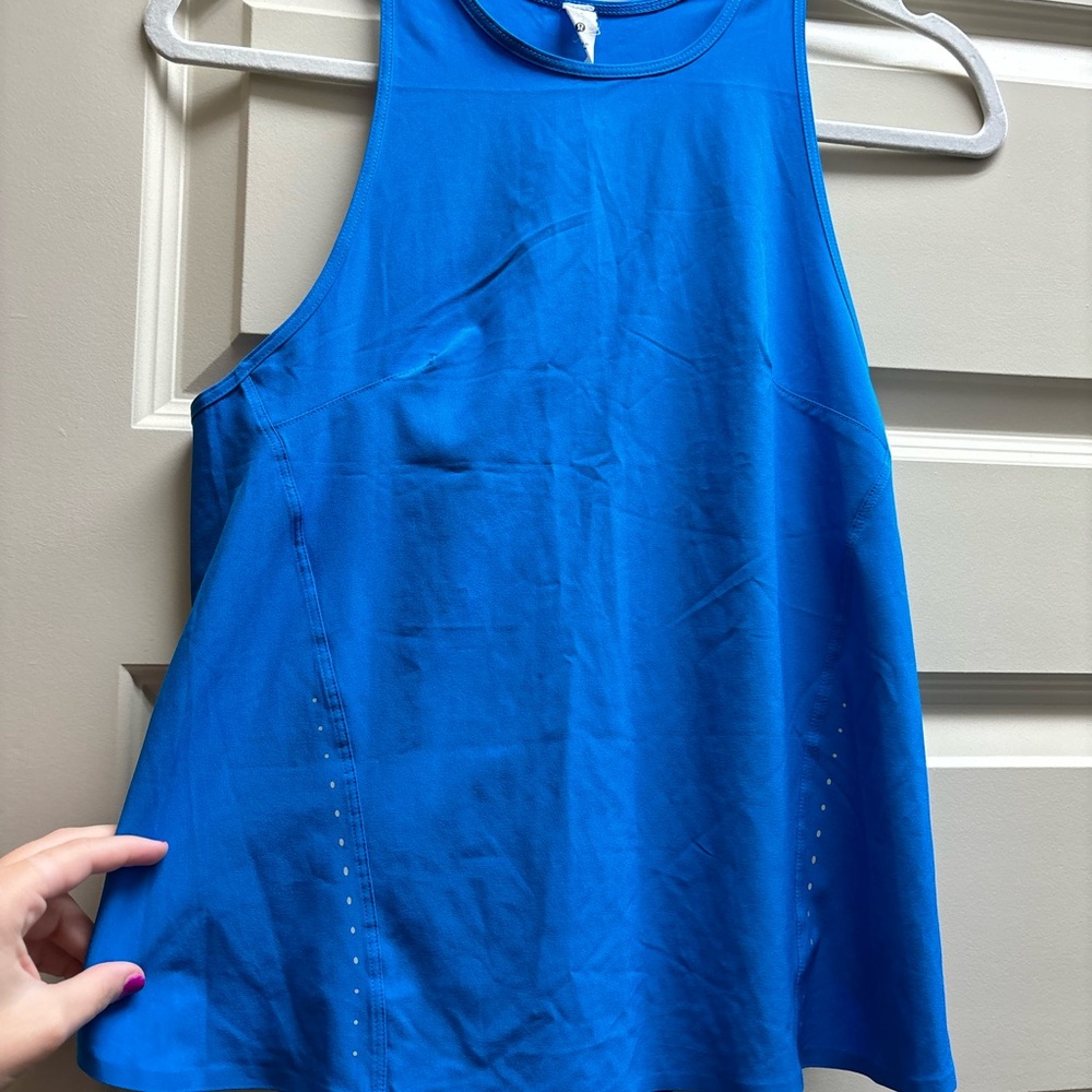Lululemon Athletica Blue Sleeveless Relaxed Tank Top